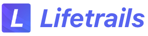 Lifetrails logo - AI powered wellness tips app for iOS and Android.
