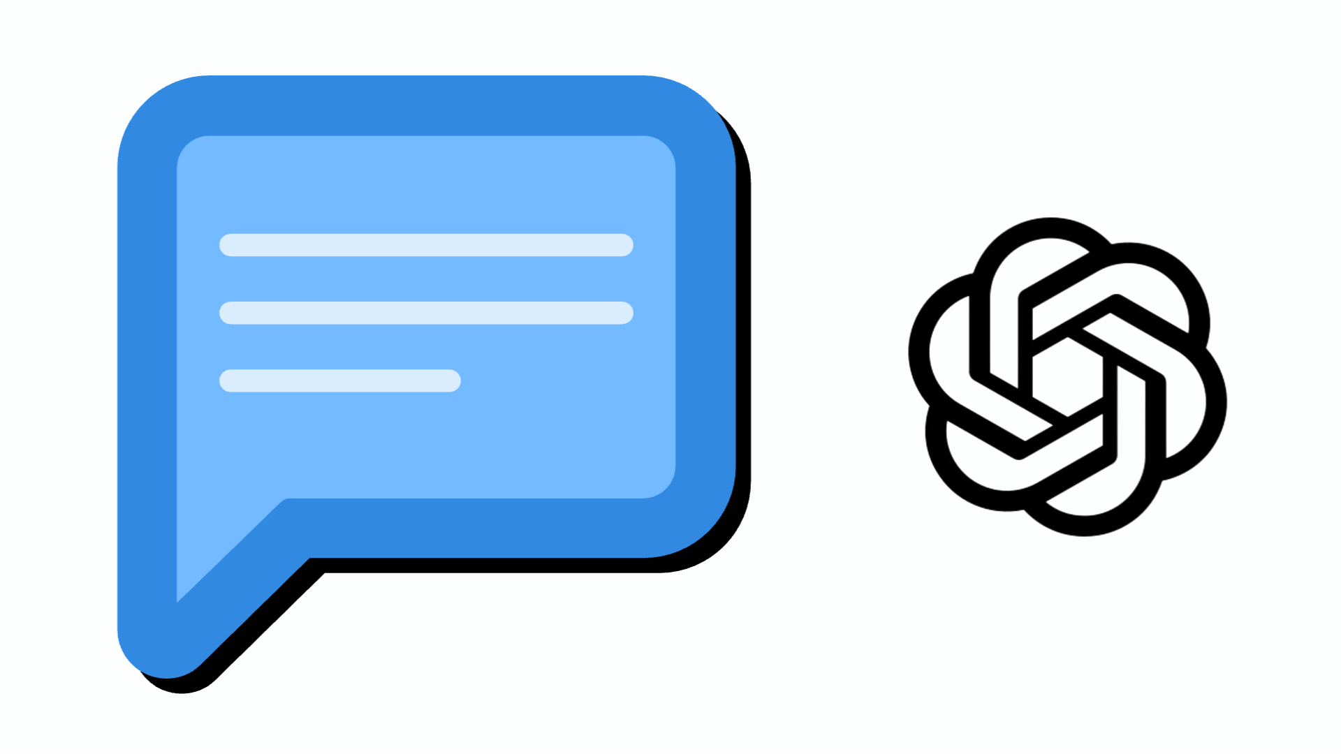 ChatGPT logo and message animation