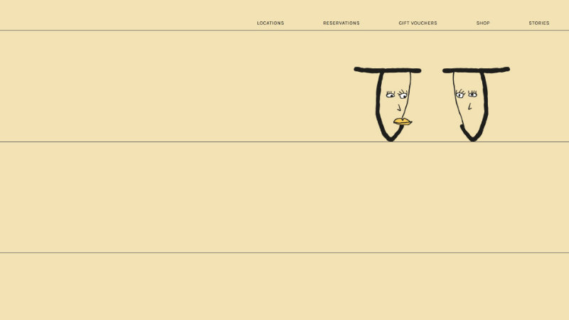 Screenshot of the Jolene website