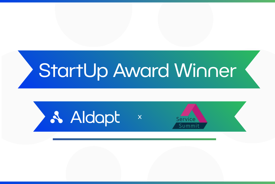 AIdapt holt Service Summit StartUp Award – bei der Premiere