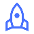 Rocket Ready For Launch Icon