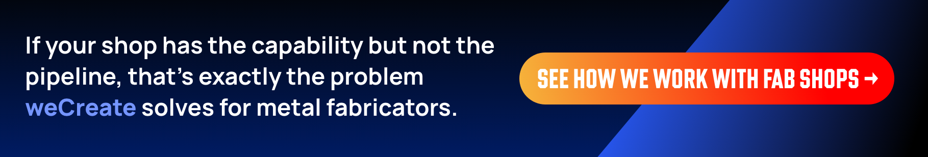 Contact weCreate for your Metal Fabrication Marketing Needs