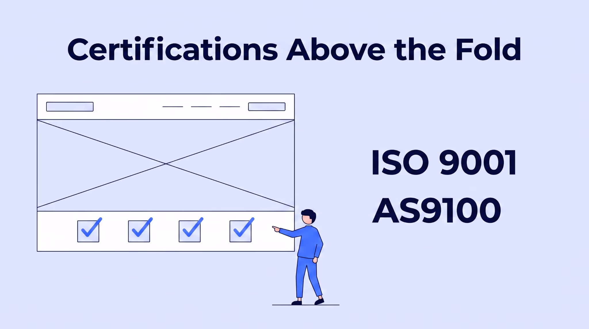 Manufacturing Website Design Guide - Show Certifications Above the Fold