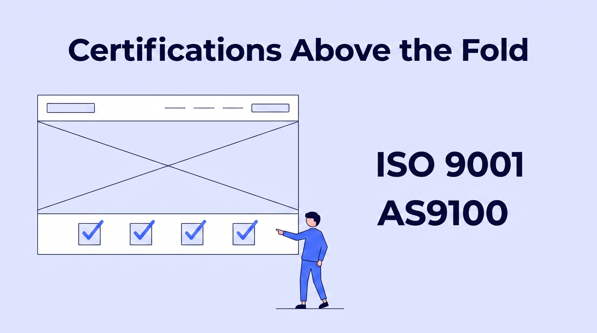 Manufacturing Website Design Guide - Show Certifications Above the Fold