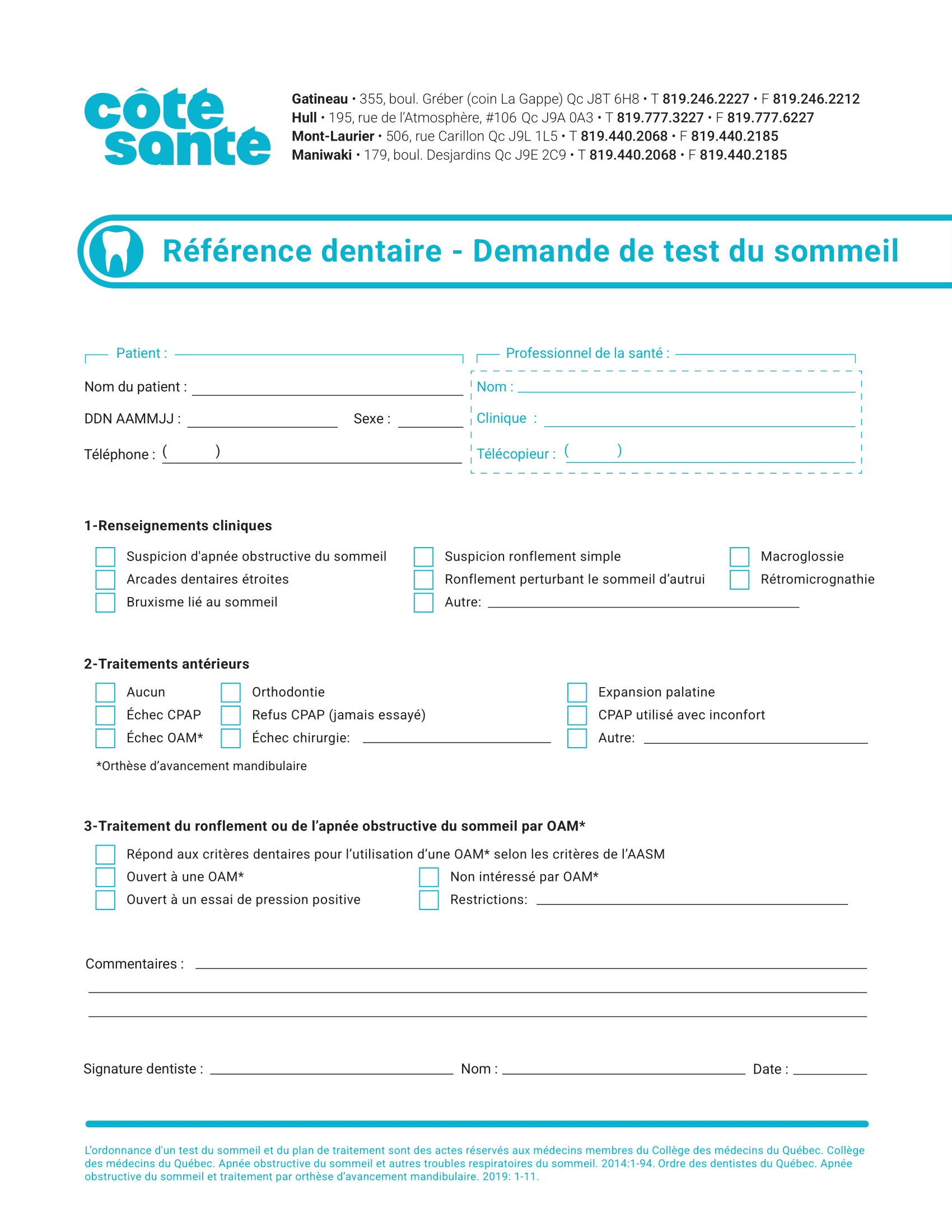 questionnaire document cover