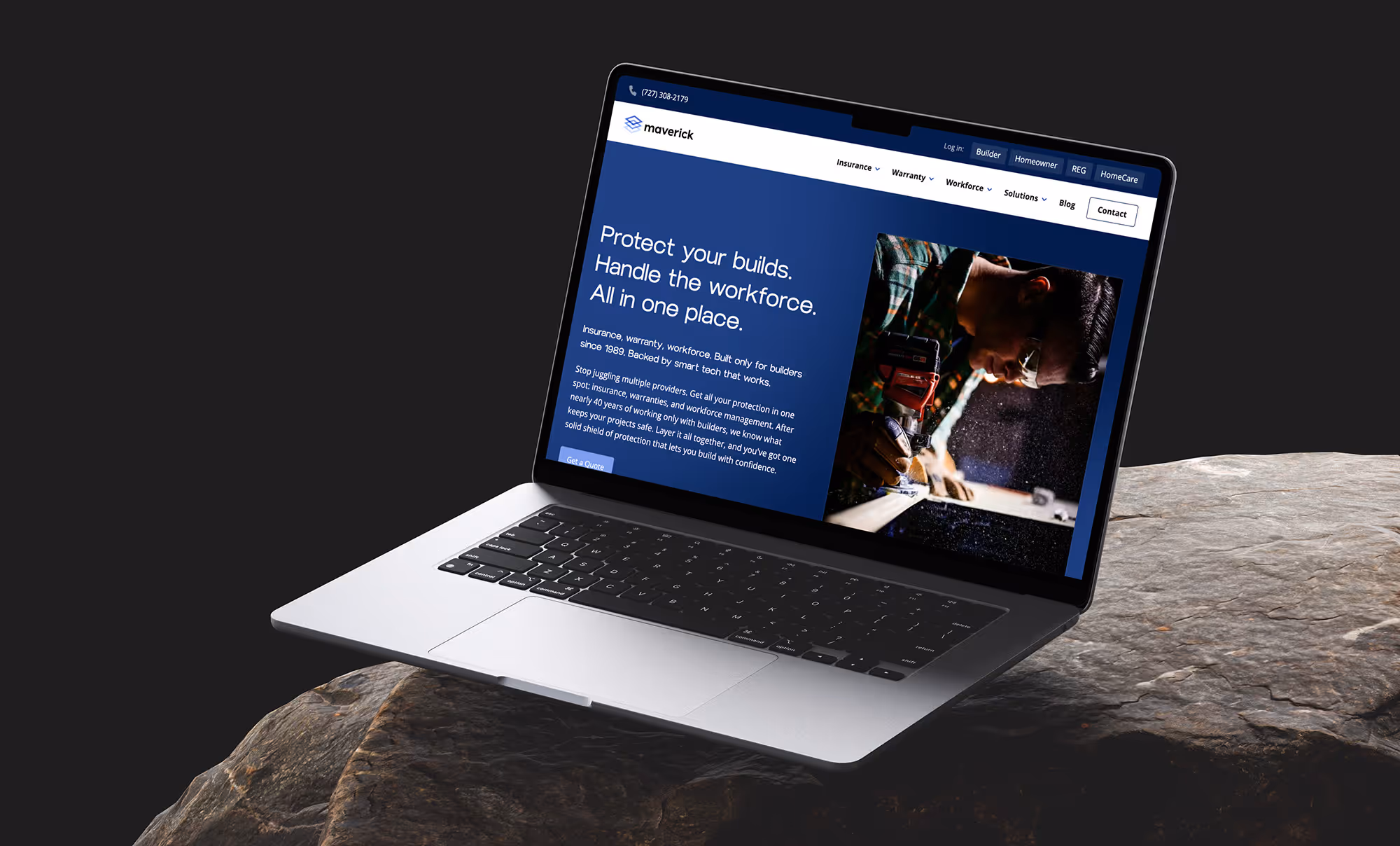 Call-to-action and contact display