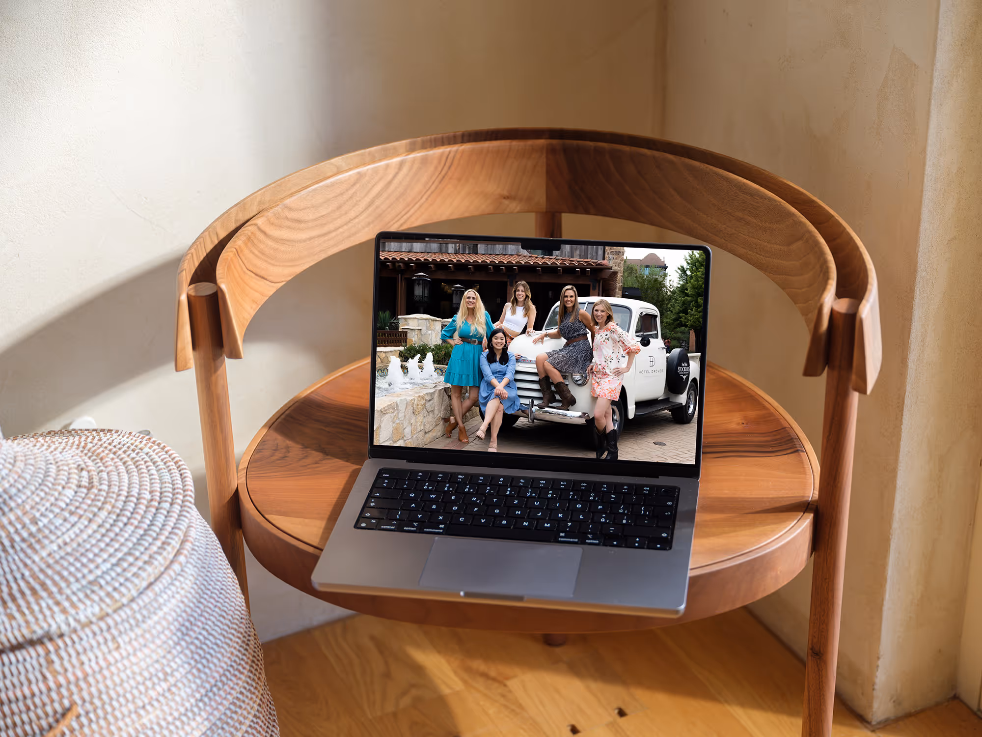 Beautiful website on a laptop