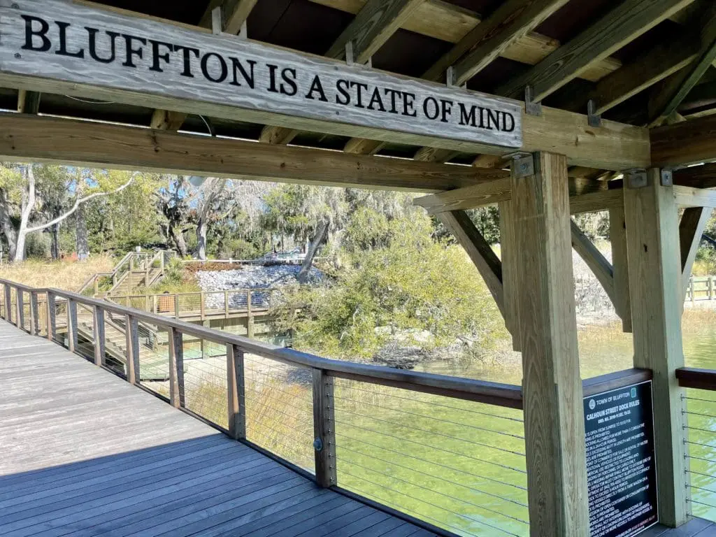 The dock at Wright Family Park on Mayriver