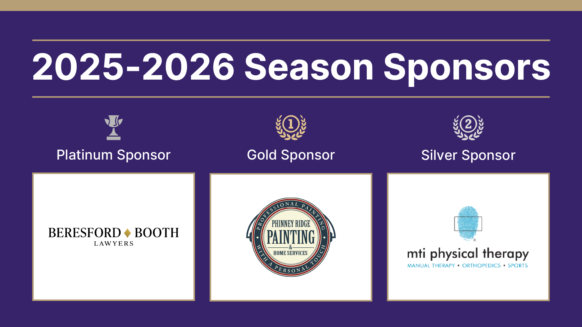 Introducing the 2025-2026 Season Sponsors