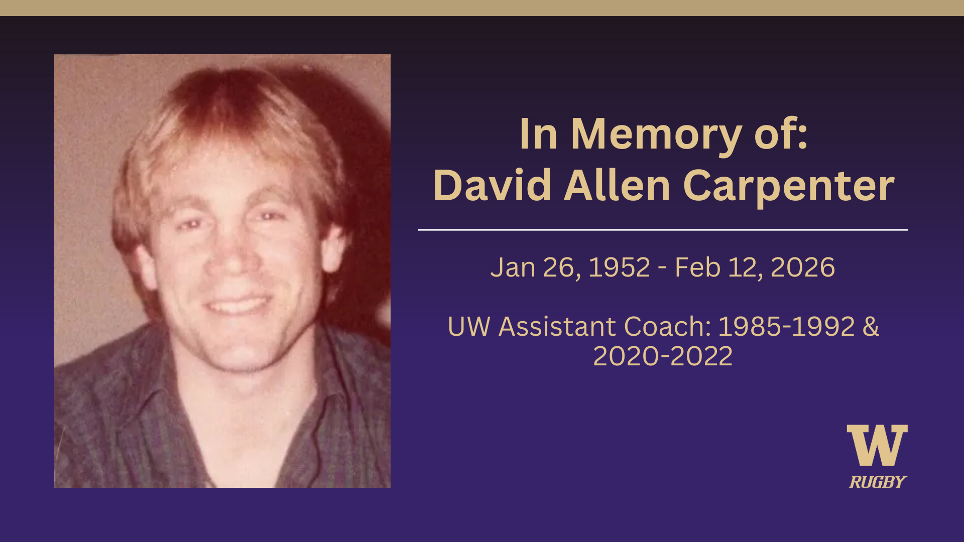 Remembering "Coach Dave": A Life of Grit, Service, & Rugby
