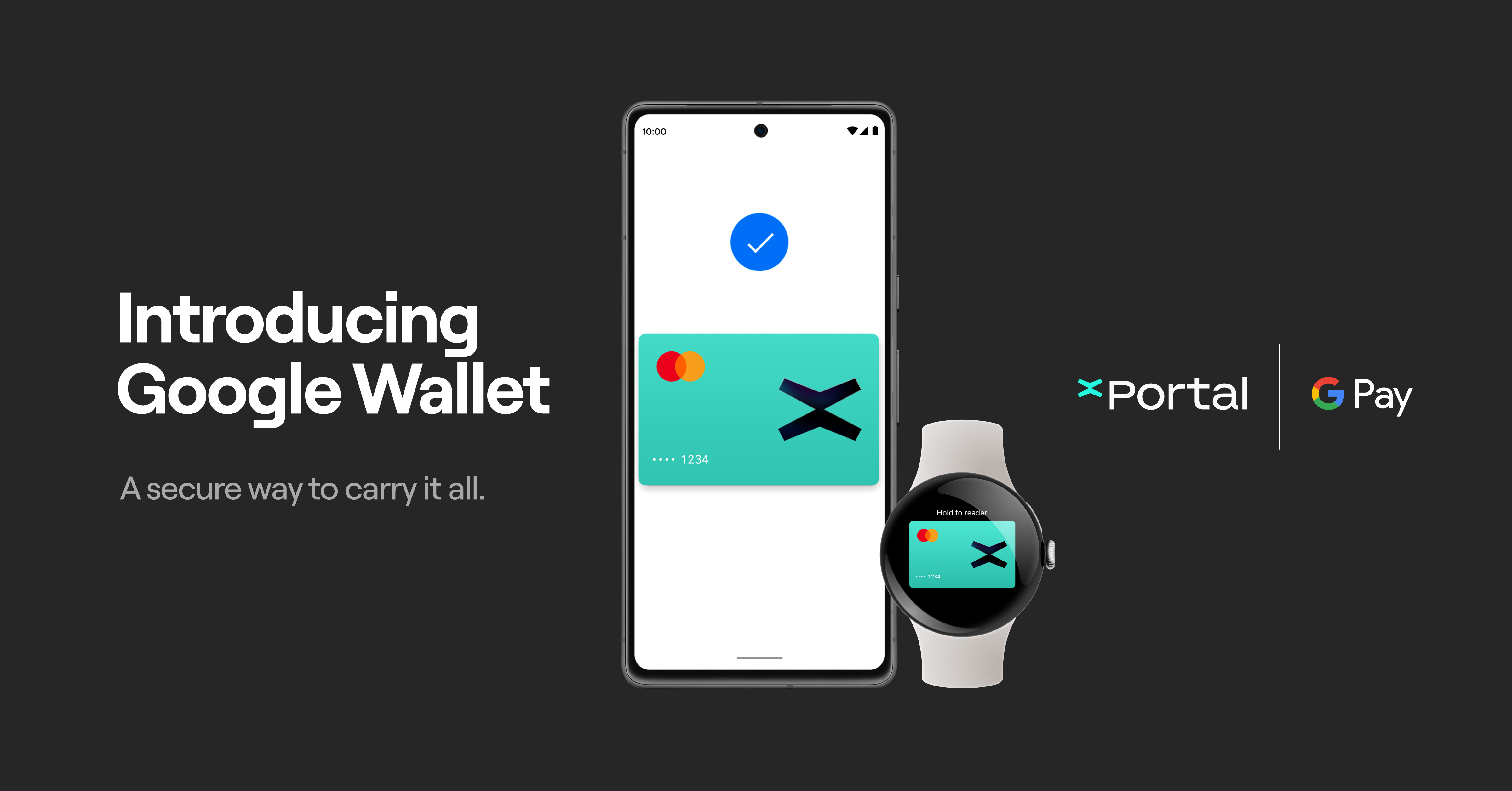 The xPortal card added into Google Wallet for a phone and a watch