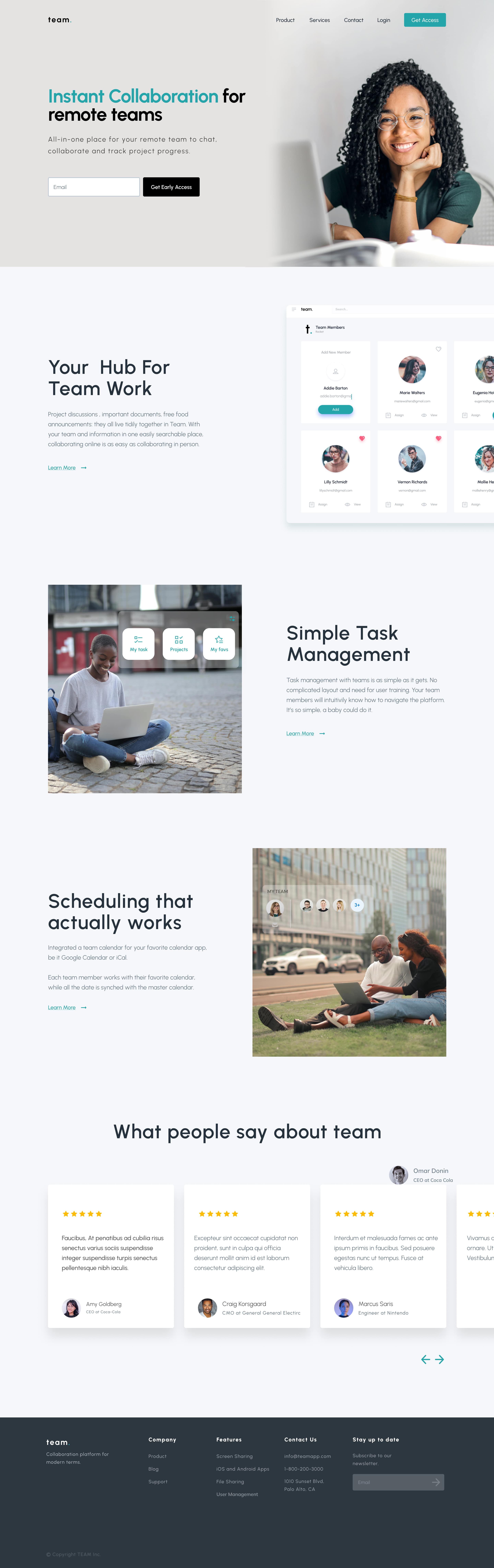 A screenshot of web page