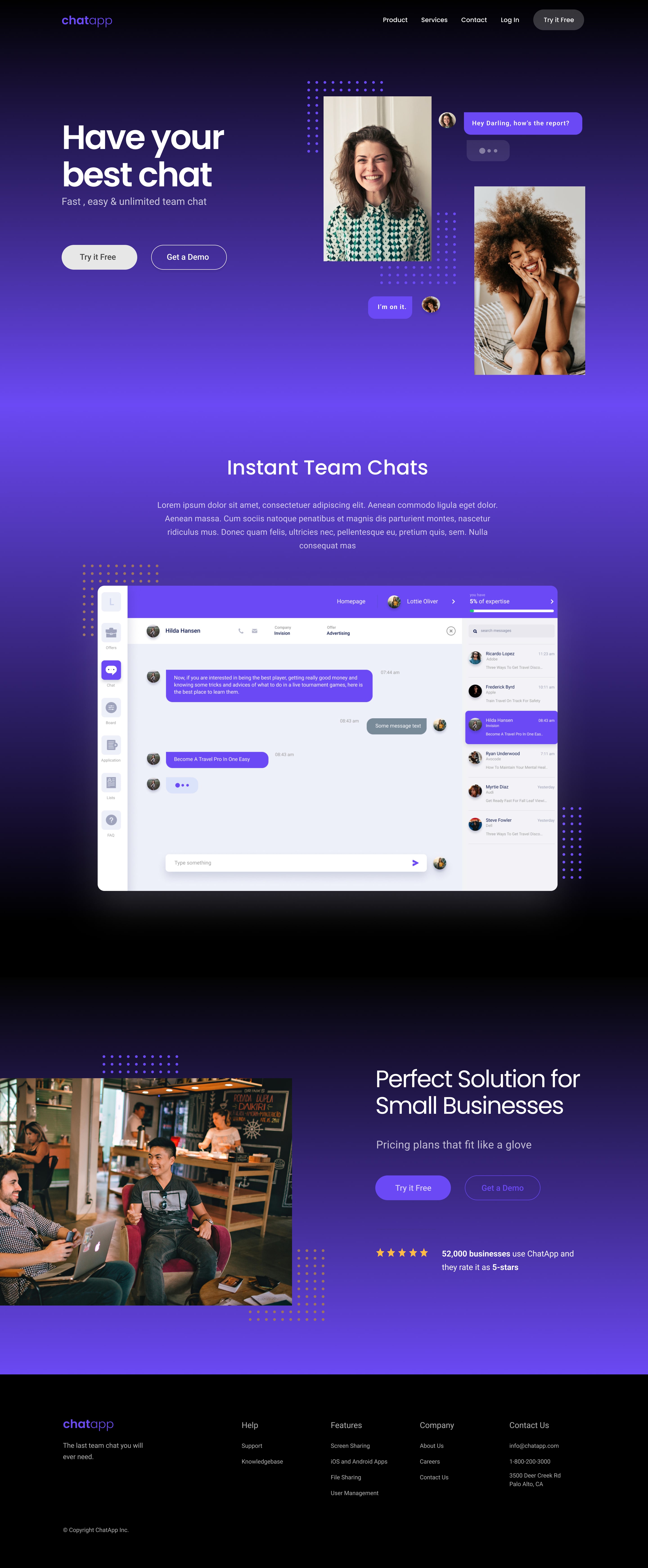 A screenshot of web page