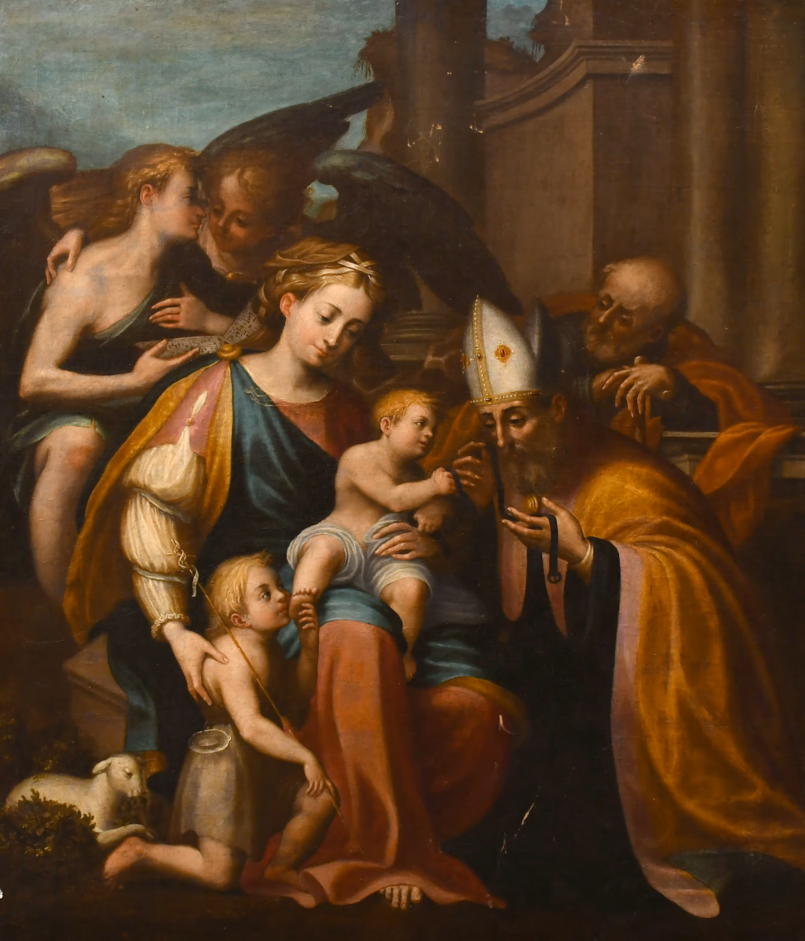 Lot 67. After Andrea del Sarto. "Vergine della Cintura". £1000-£2000