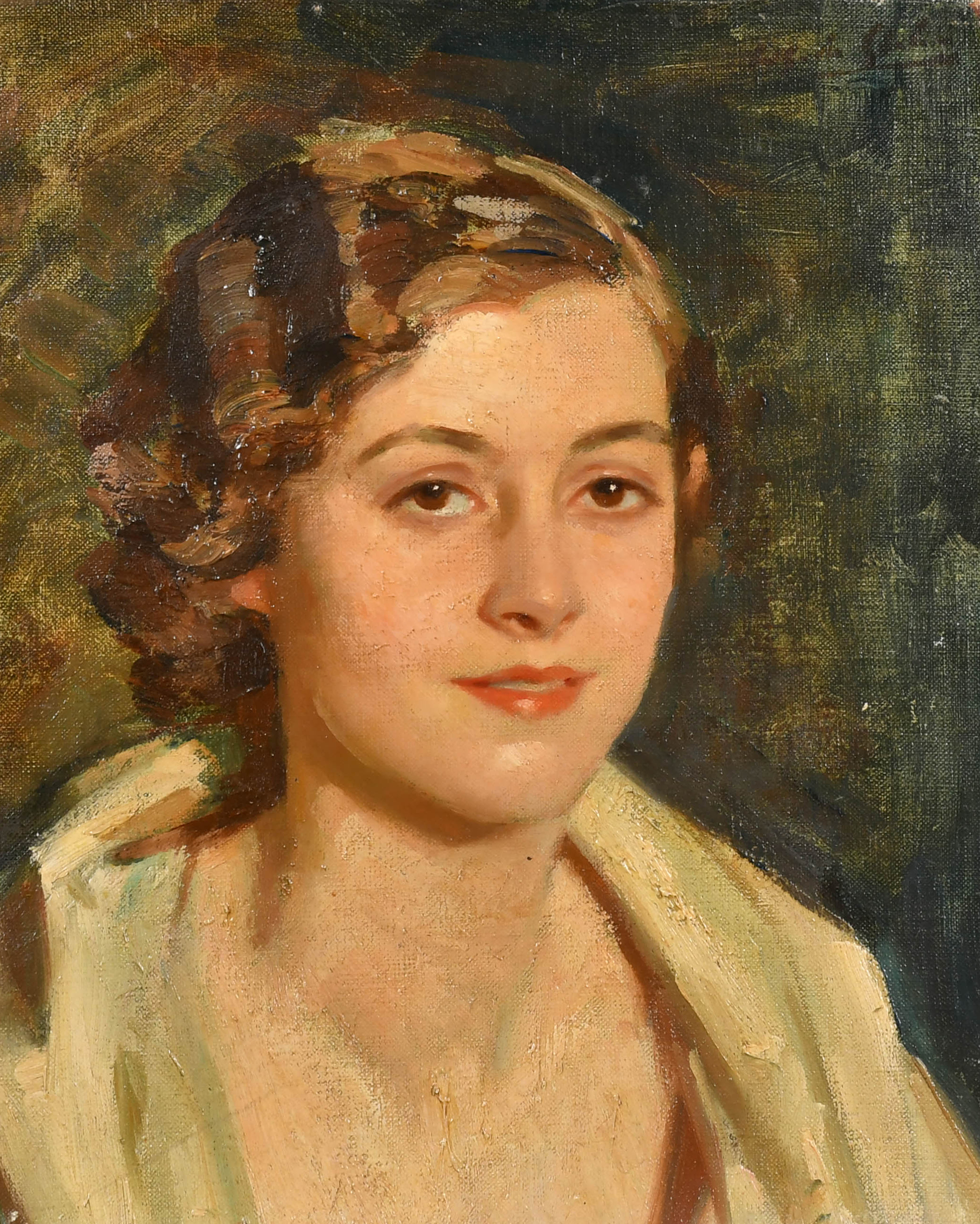 Wilfrid de Glehn: Head of a Young Lady. Est: £800-£1200