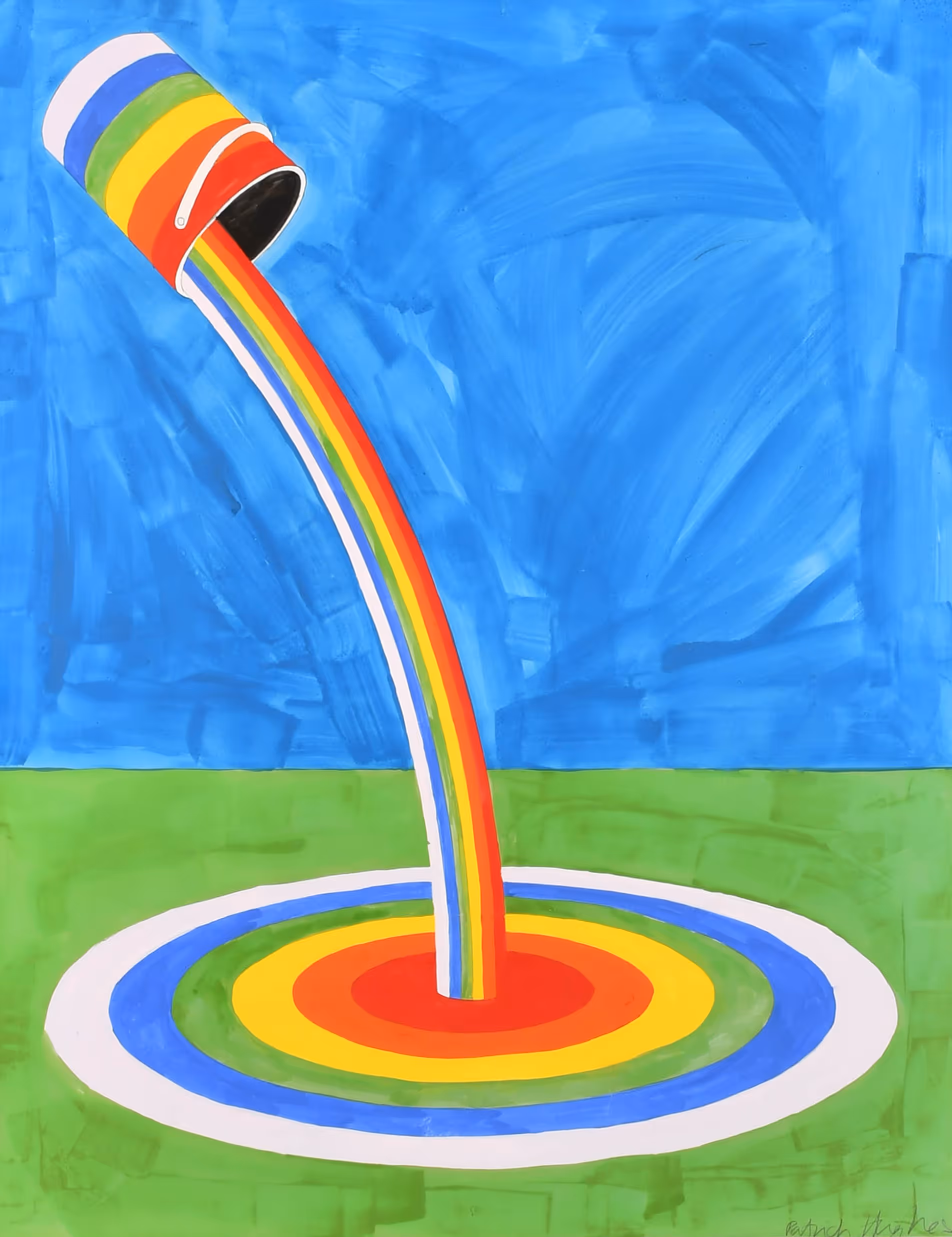 Patrick Hughes: Rainbow Pot. Estimate: £2000-£3000