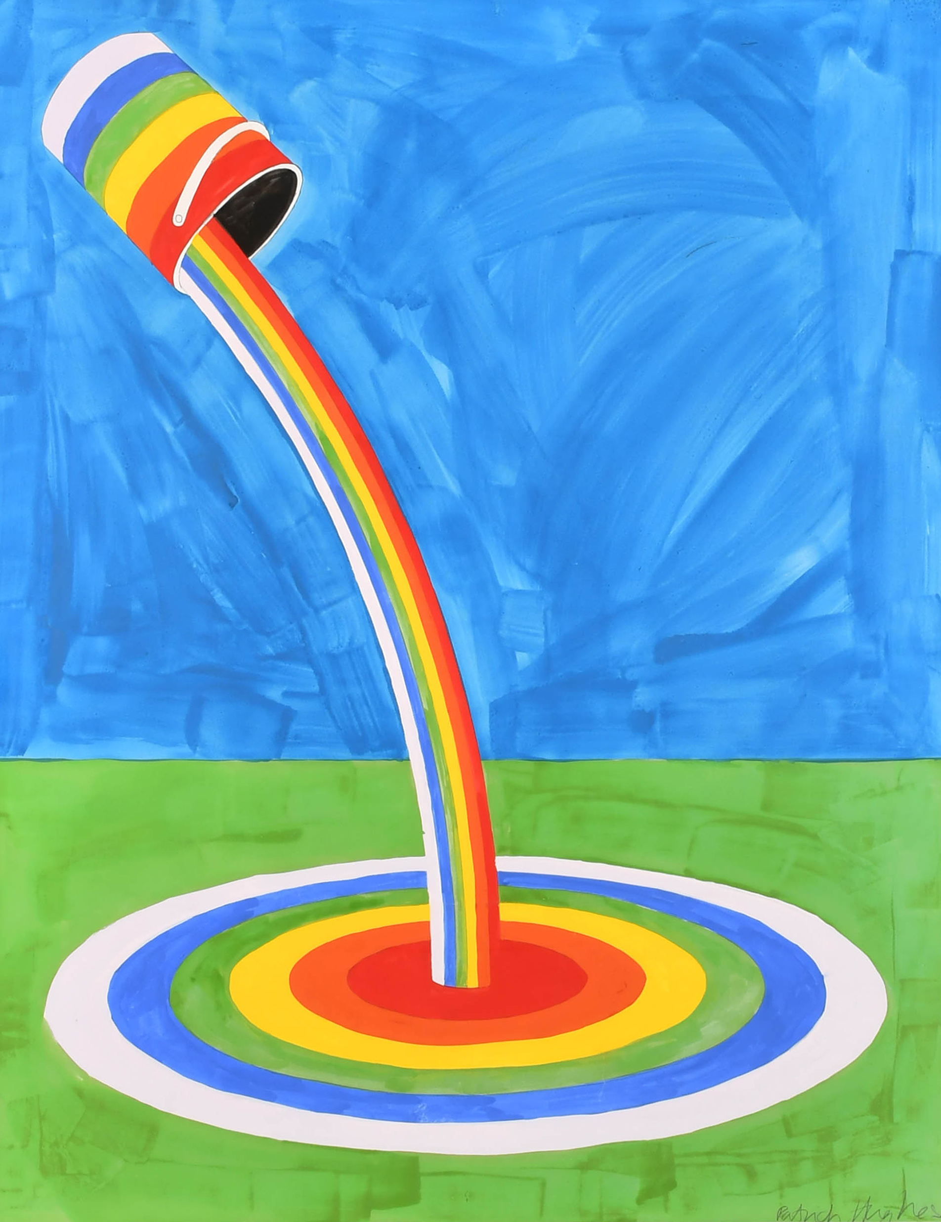 Patrick Hughes: Rainbow Pot. Estimate: £2000-£3000