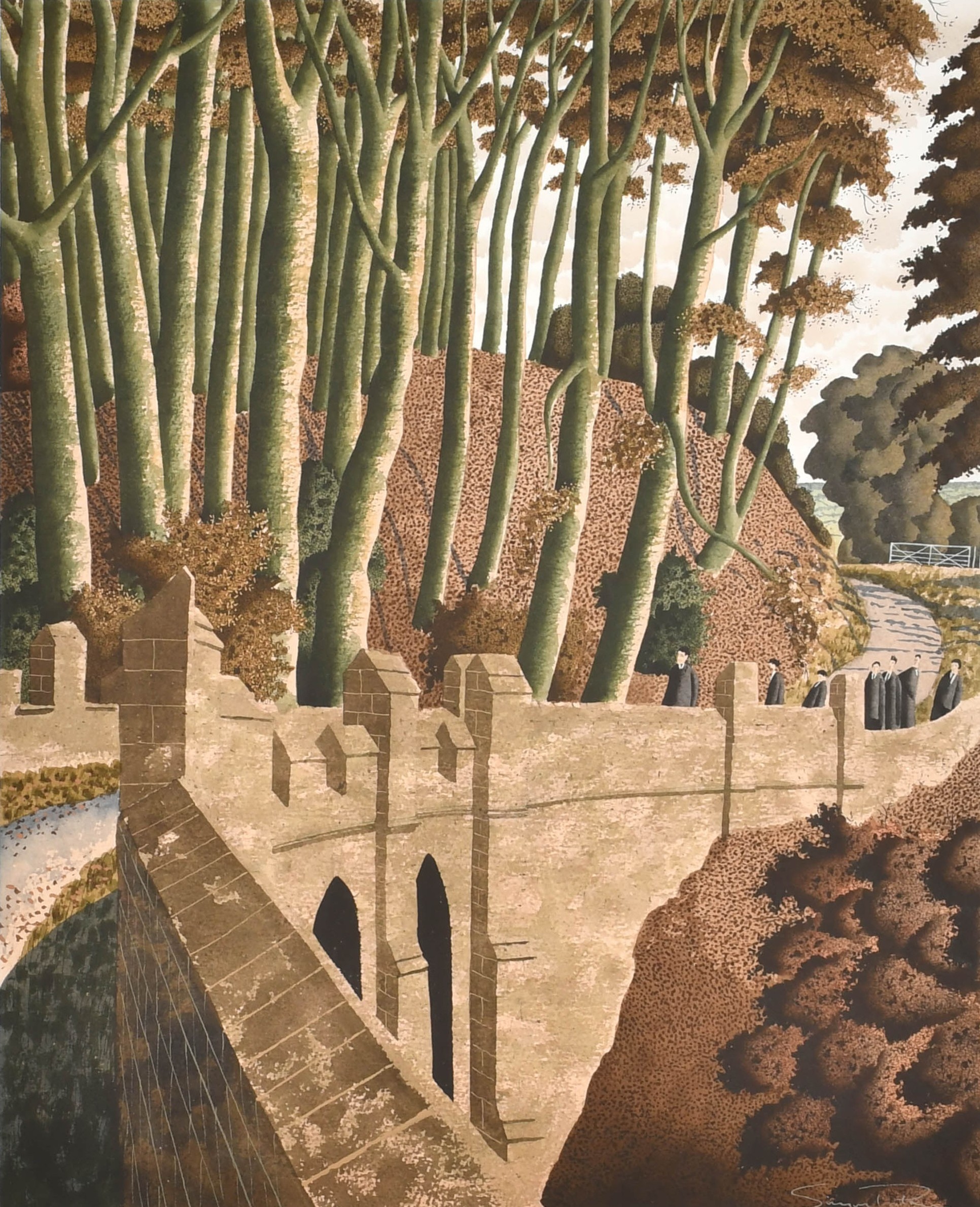 Simon Palmer. "Detectives at the scene of the crime". Estmate: £1500-£2000