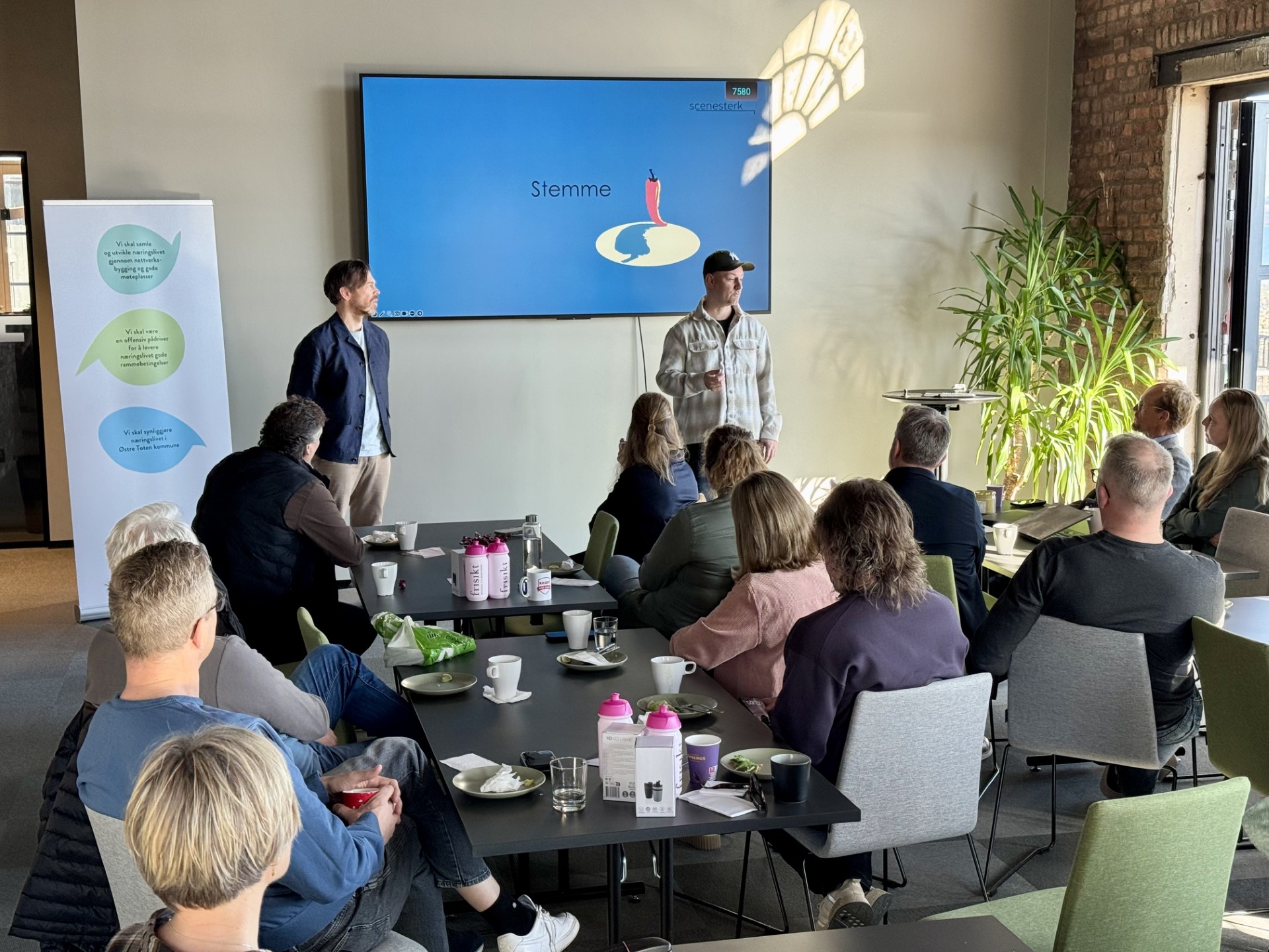 Espen Alknes og Sigurd Myhre fra Scenesterk. Foto: Thomas Nyland