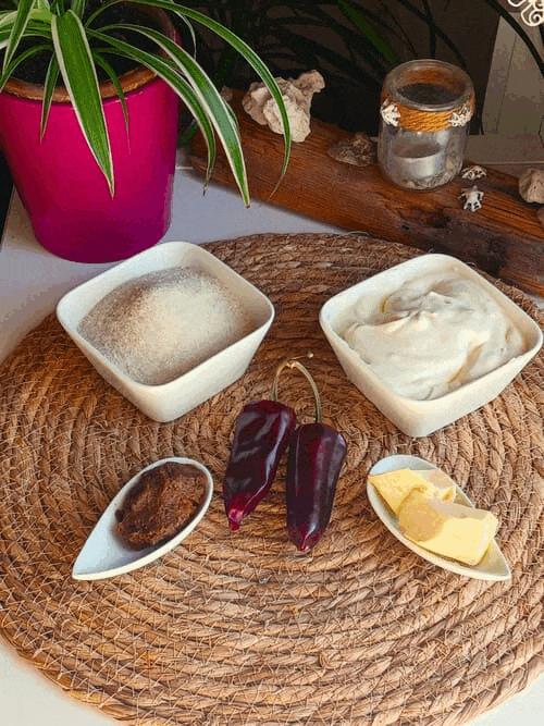 Crme caramel au miso cru et au pimnt d'Espelette