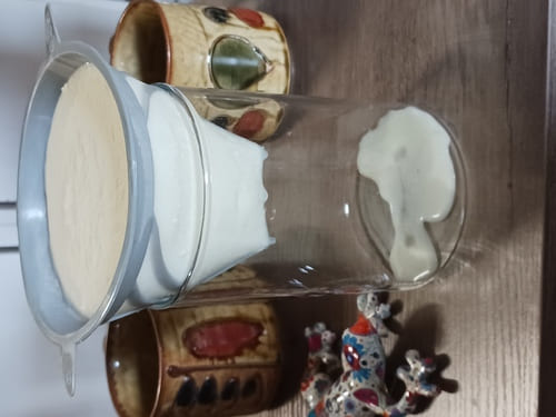 Début d'égouttage du lait de repos