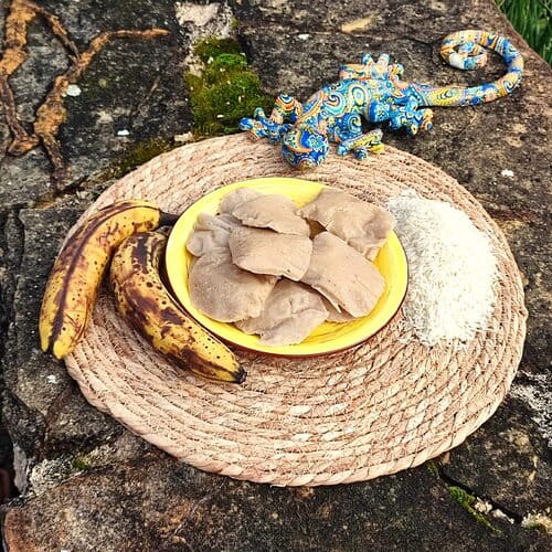 Mofo ravina de Madagascar - Gâteau de riz fermenté à la banane