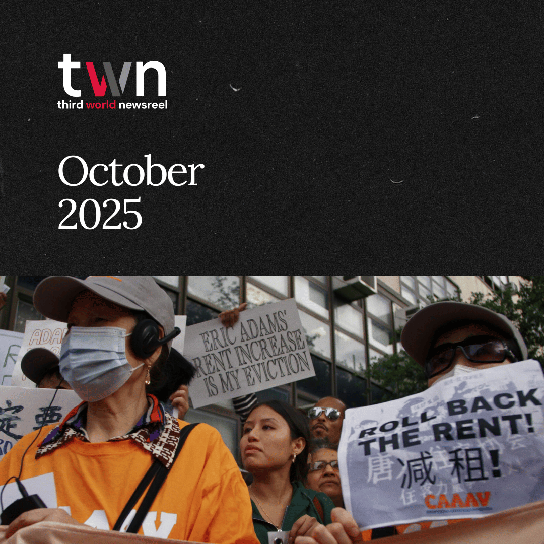 twn October 2025 newsletter with Slumlord Millionaire film still 