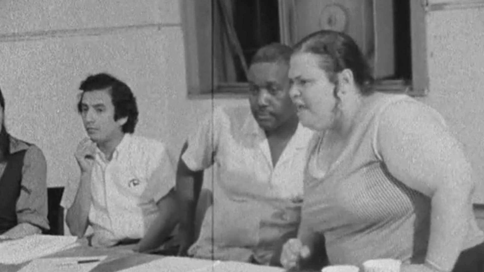 Break and Enter Film Still with three activists
