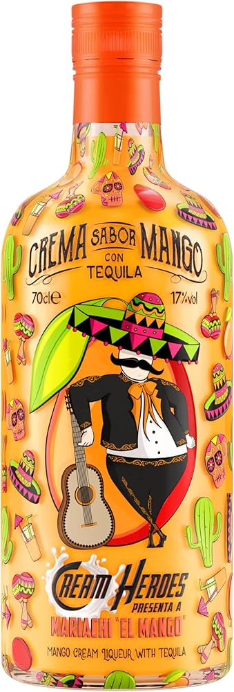 CREAM HEROES- Crema Sabor Mango con Tequila