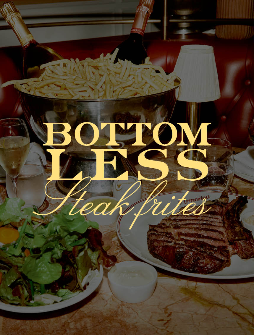 Bottomless Steak Frites at Armorica