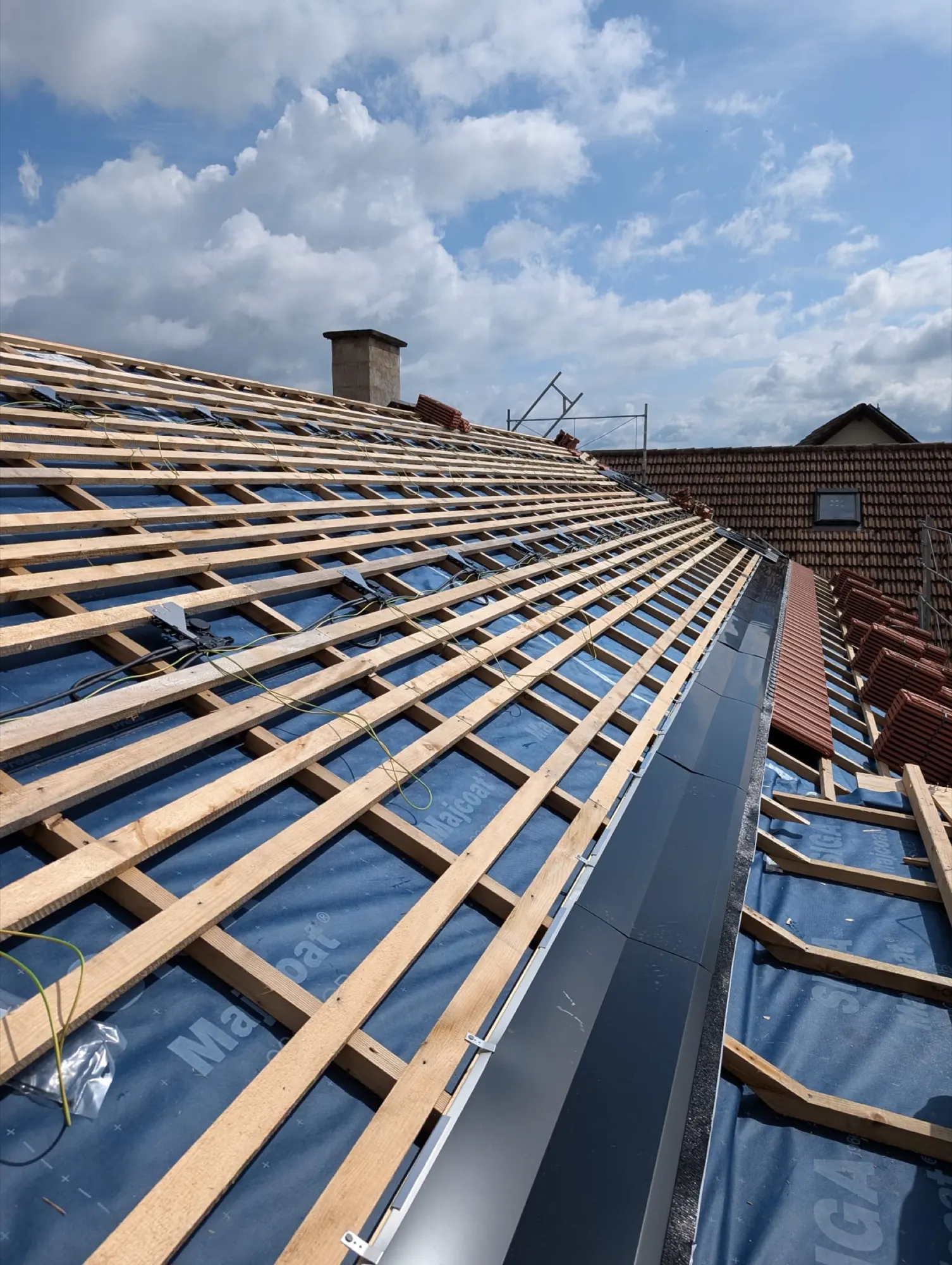 Dachsanierung mit Solar