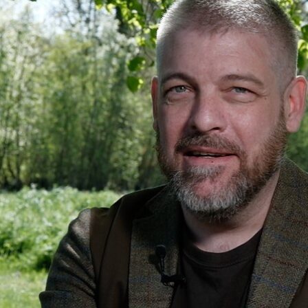 Portrait of Andreas Sundgren outdoors.