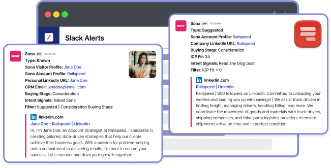A screenshot of a data table showing a list of accounts with columns for various metrics such as account name, ICP fit score, intent signals, buying stage, and industry. There are also filters and pagination controls.