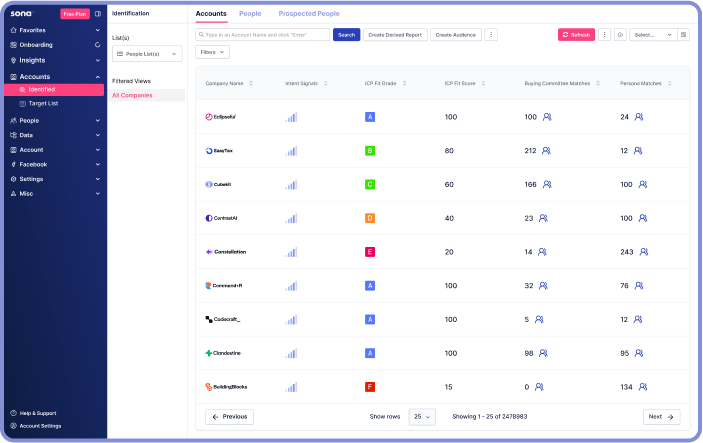Prioritize accounts for focused execution