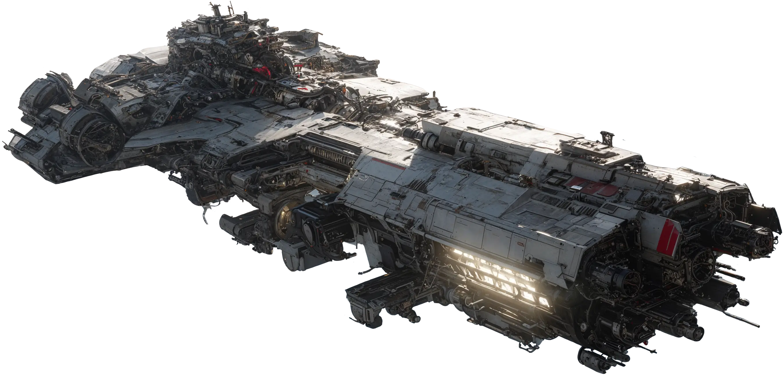 Card game spaceship concept art