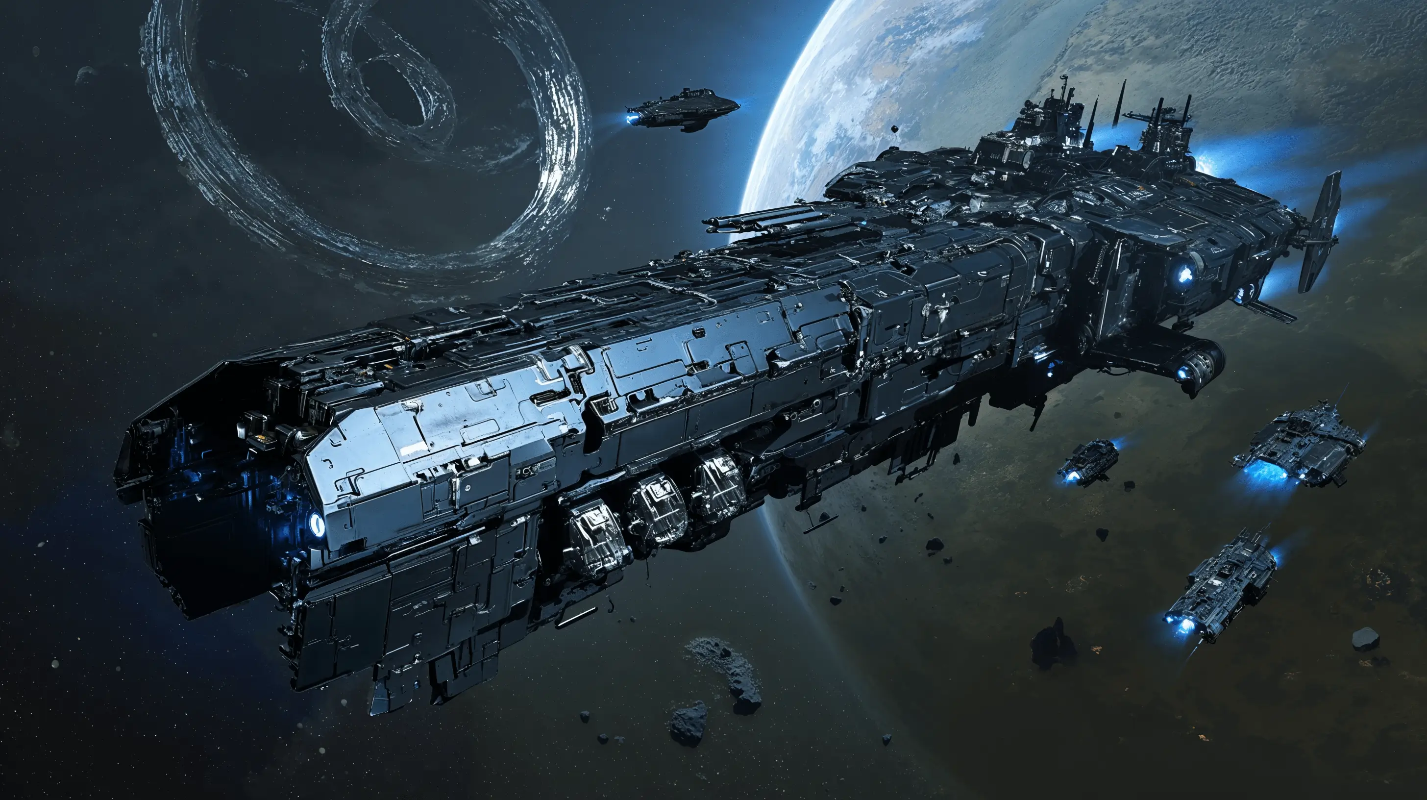 Card game legion spaceship concept art