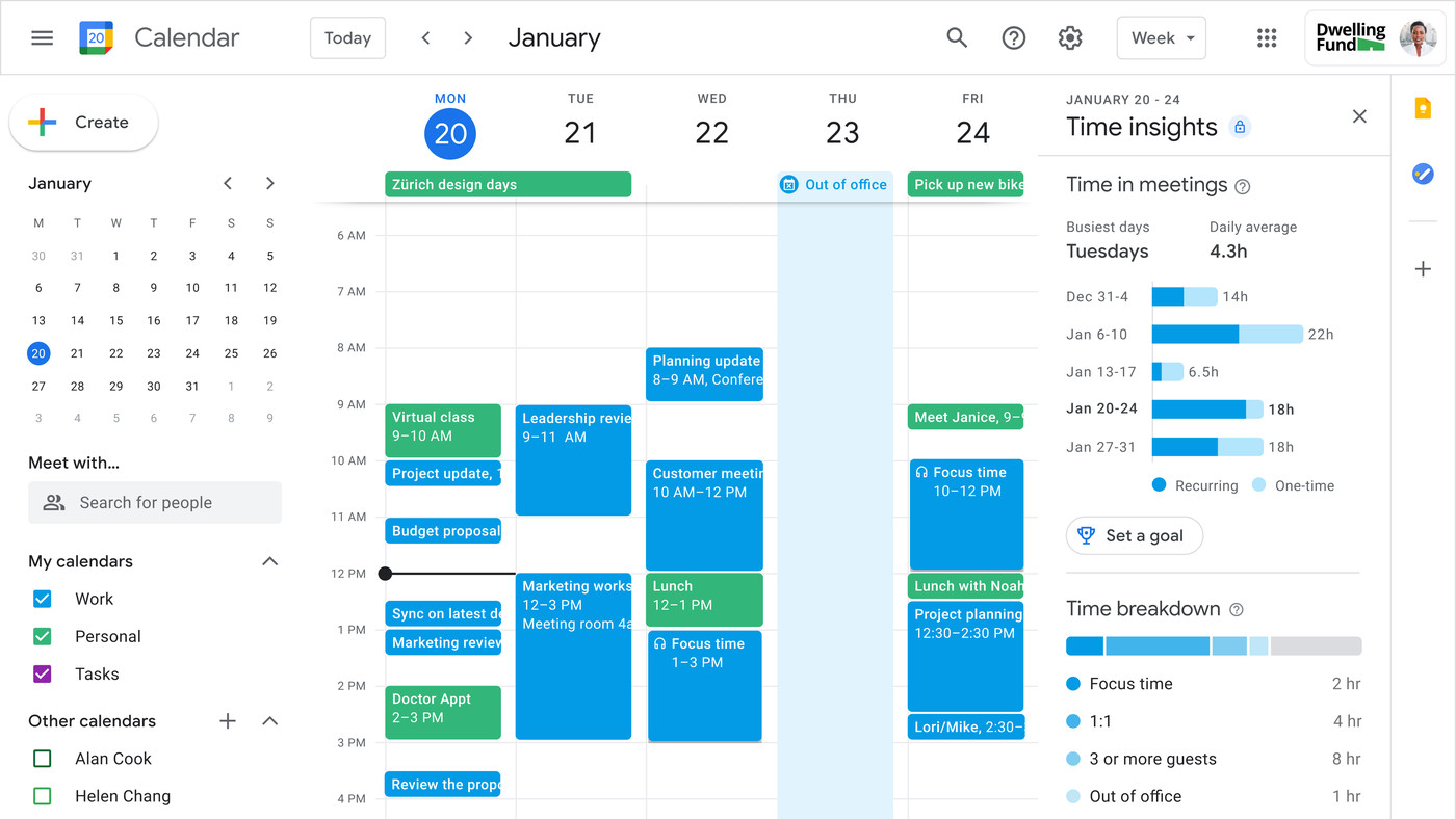 Google Calendar will break down how much of your work is spent in meetings  - The Verge