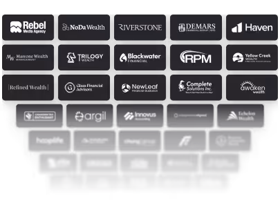 Graphic of logos designed by Aryze Design Inc.