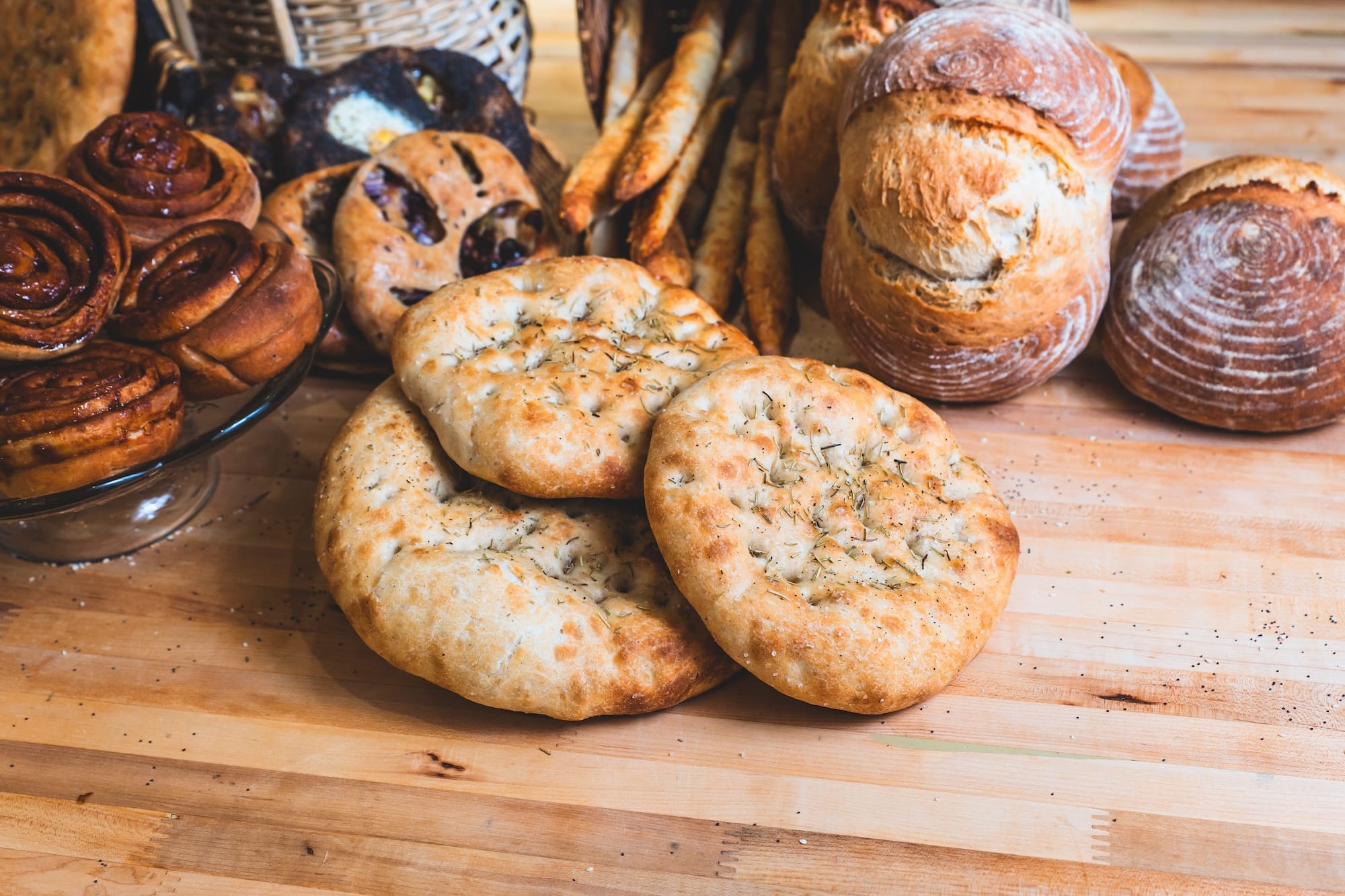 Fully Loaded Focaccia from La Ruelle Bakery in Nelson, BC