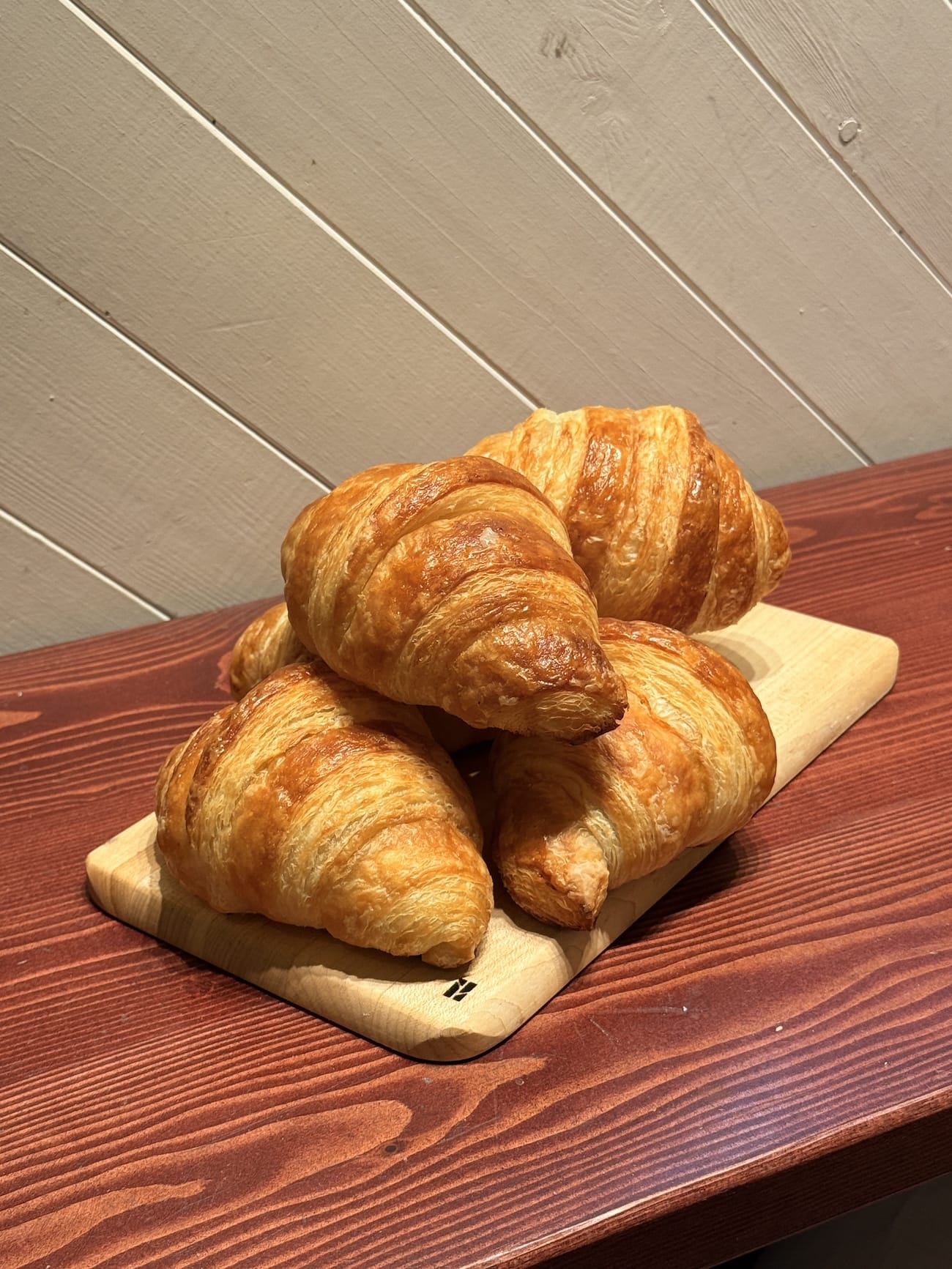 Butter croissant available at La Ruelle Bakery in Nelson, BC