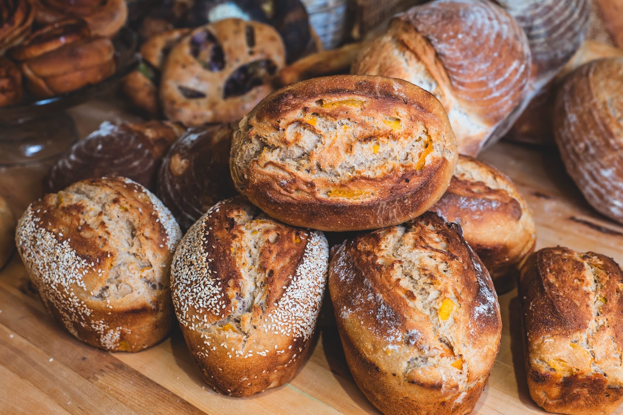 Gold Rush apricot, hazelnut and maple sourdough loaf from La Ruelle Bakery in Nelson, BC
