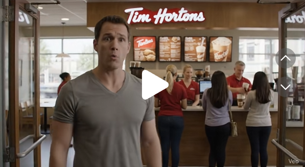 A person standing in front of a fast food restaurantAI-generated content may be incorrect.