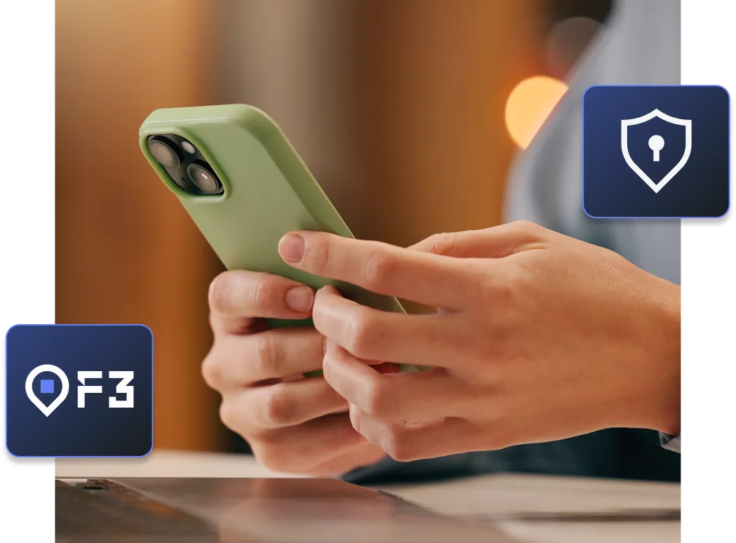 Someone using shopping without the risk of fraud thanks to IoniaPay F3.