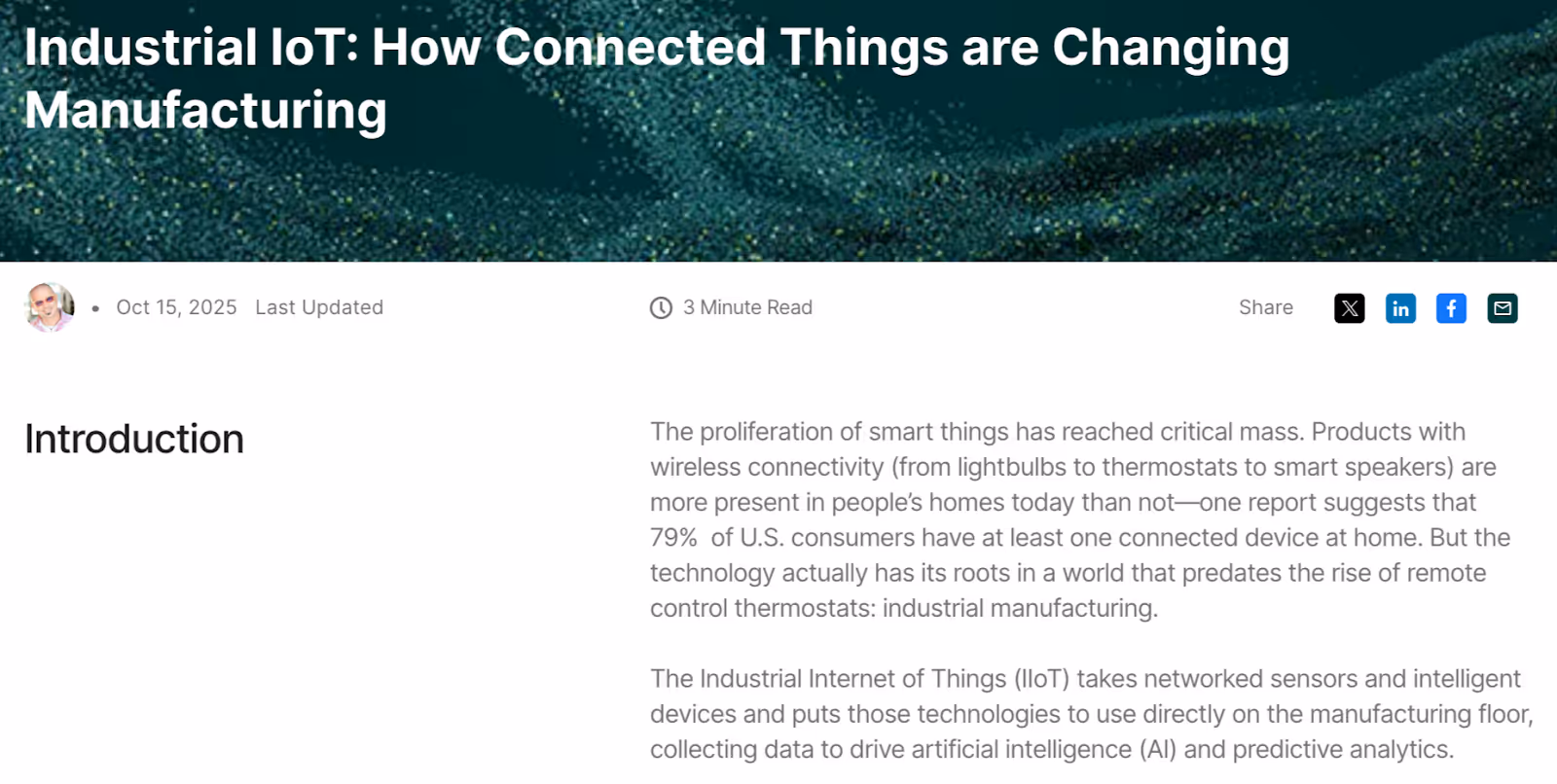 screenshot of a GE Vernova blog post showing the date the article was last updated