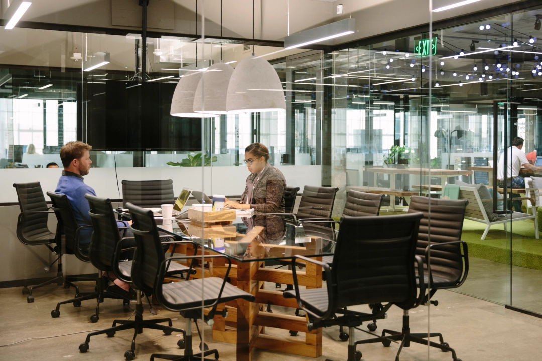 professional private meeting room at Industrious Atlanta’s Ponce City Market coworking location