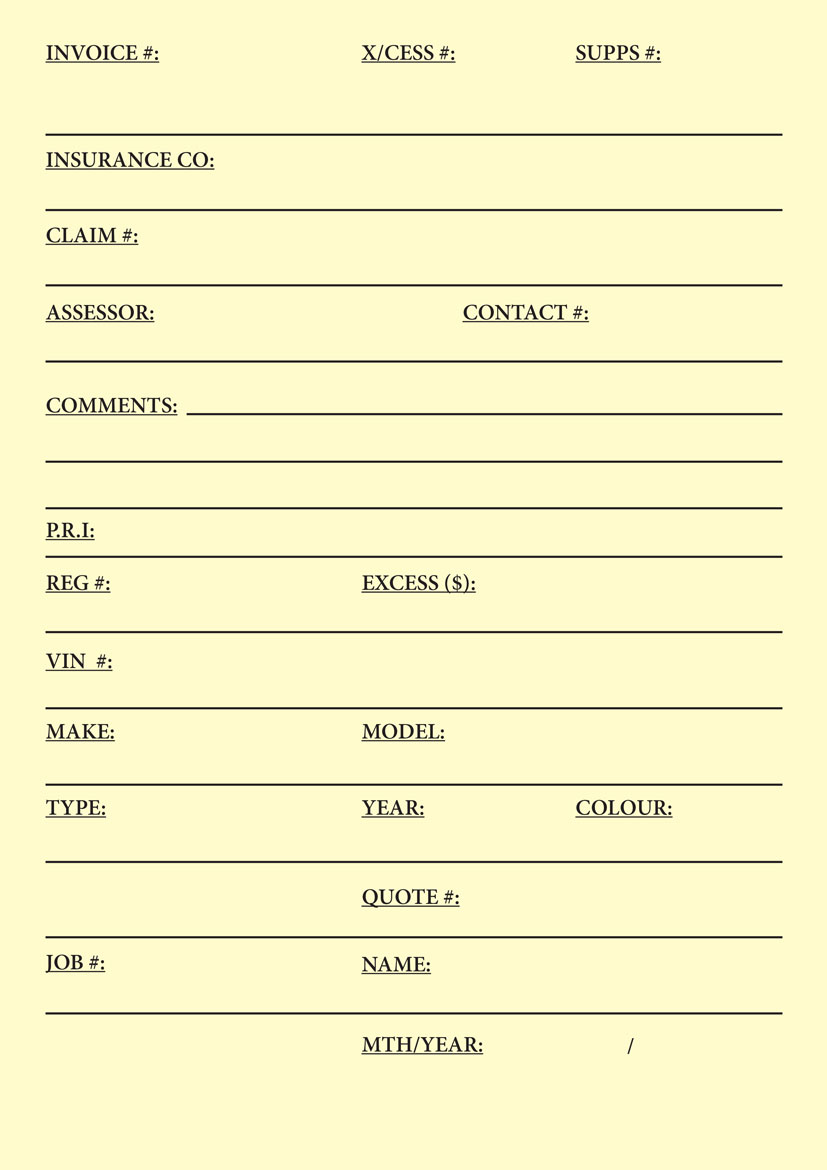 Job File (Yellow)