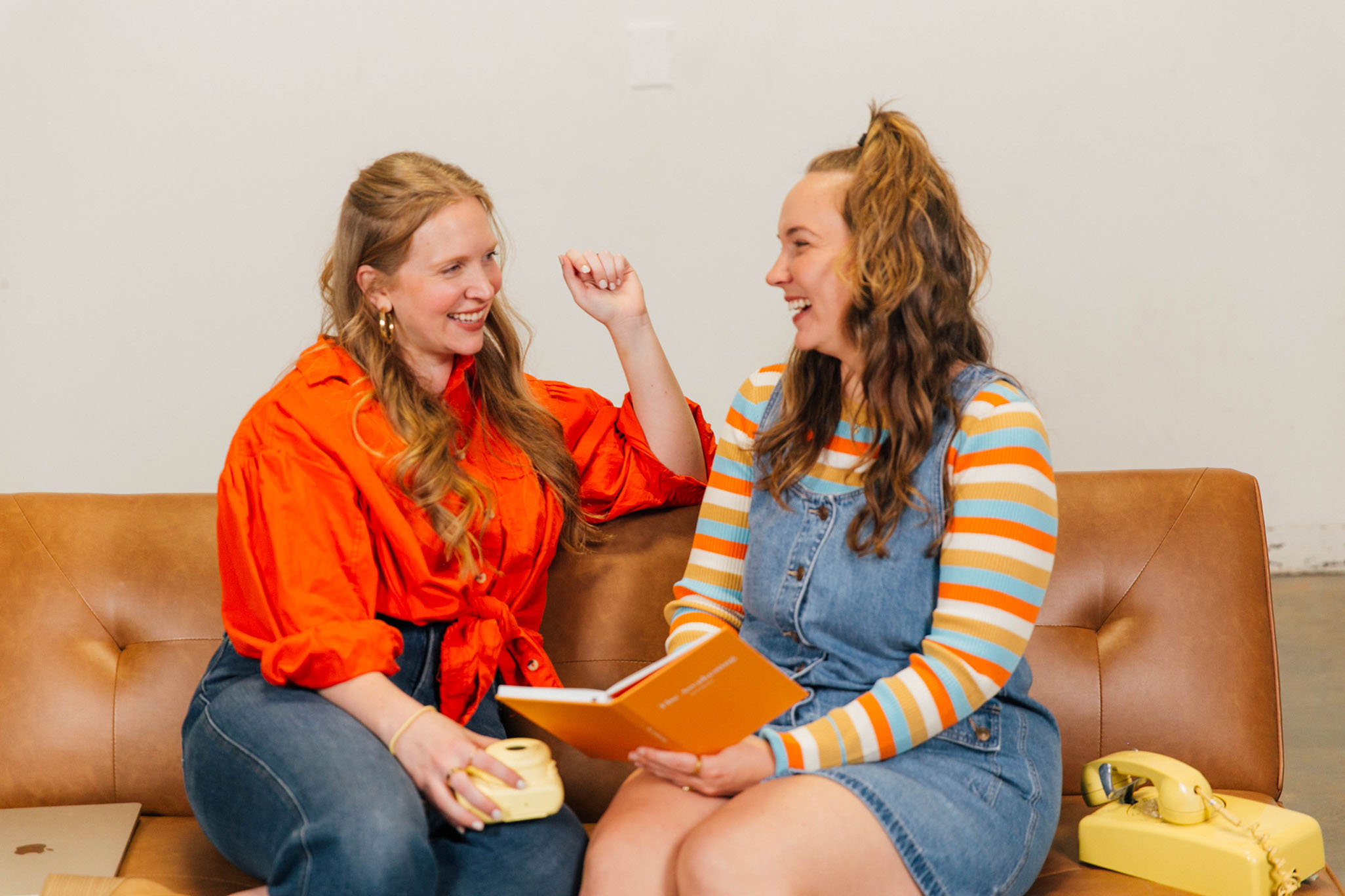 Ashton on the phone at The Awakening