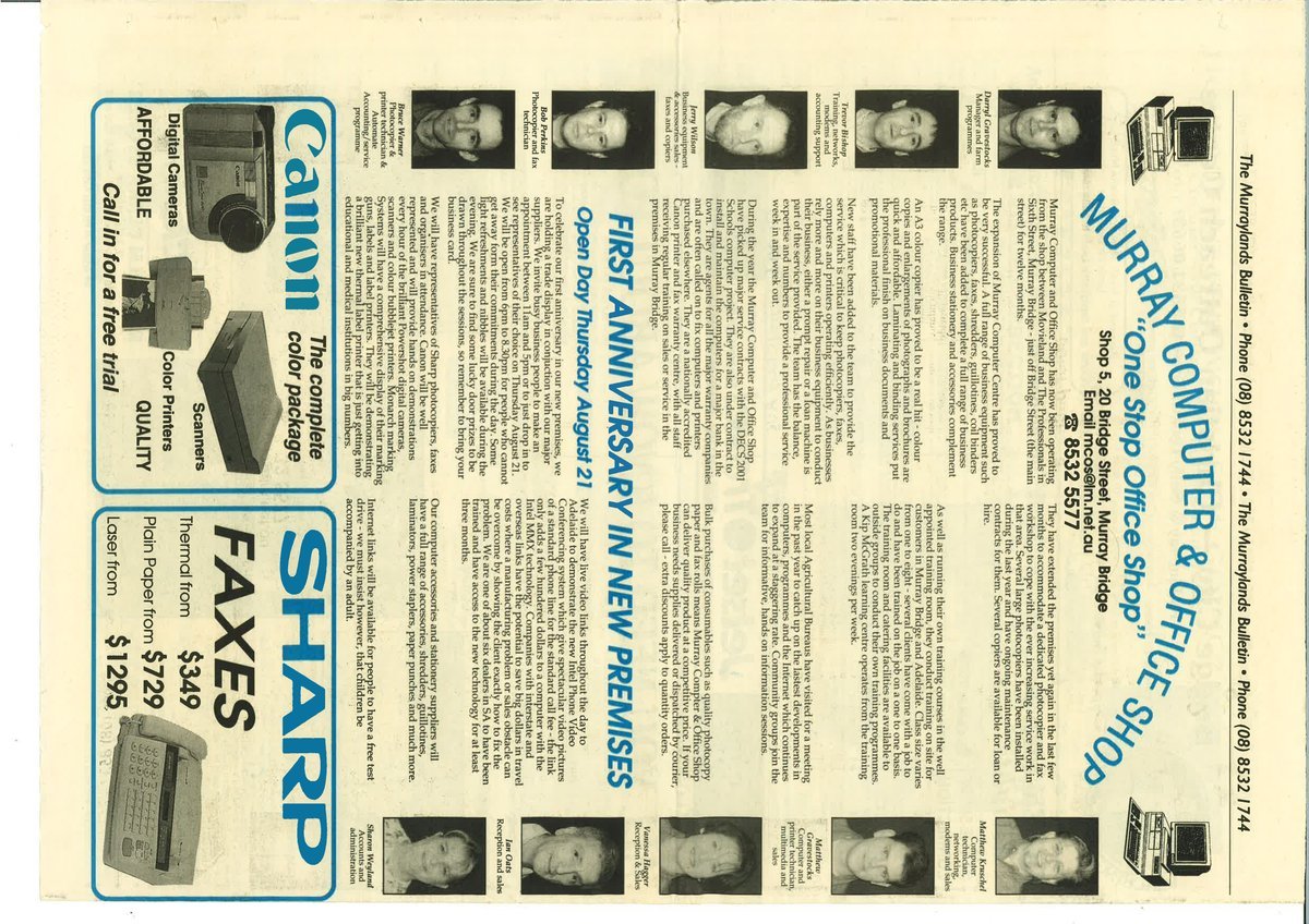Murraylands Bulletin feature on Murray Computer & Office Shop