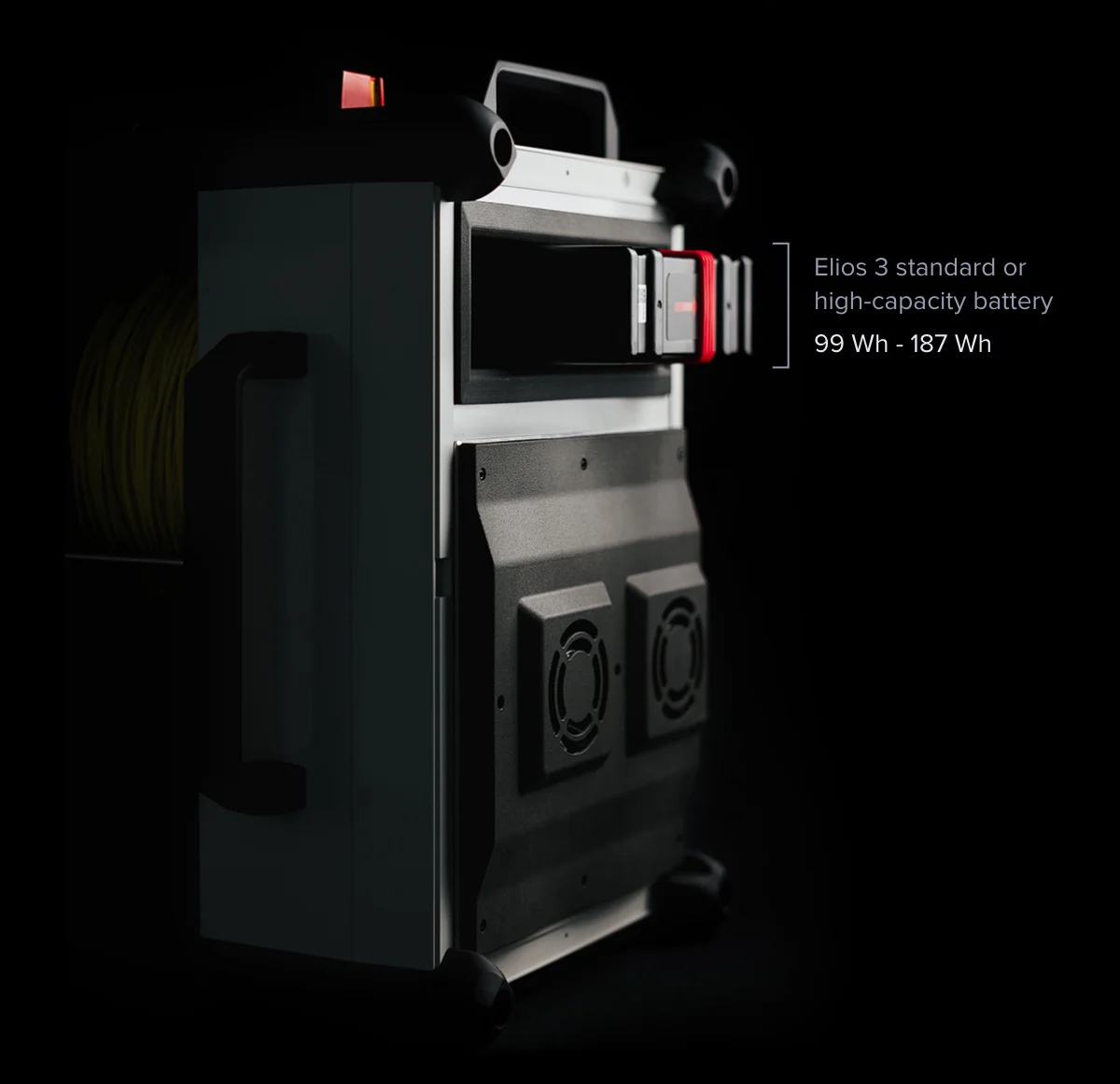 Elios 3 Tether Power Unit Backup battery visual