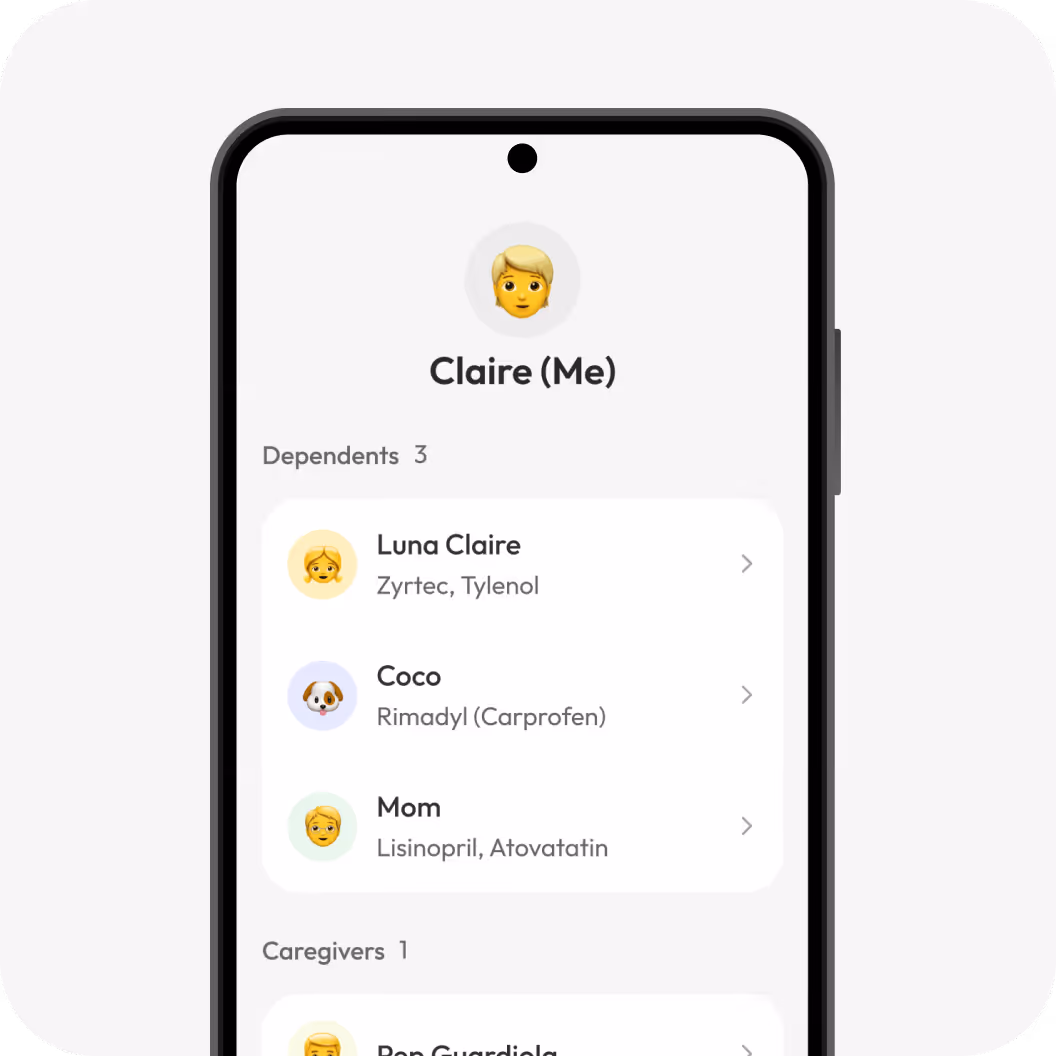A pill reminder mockup image
